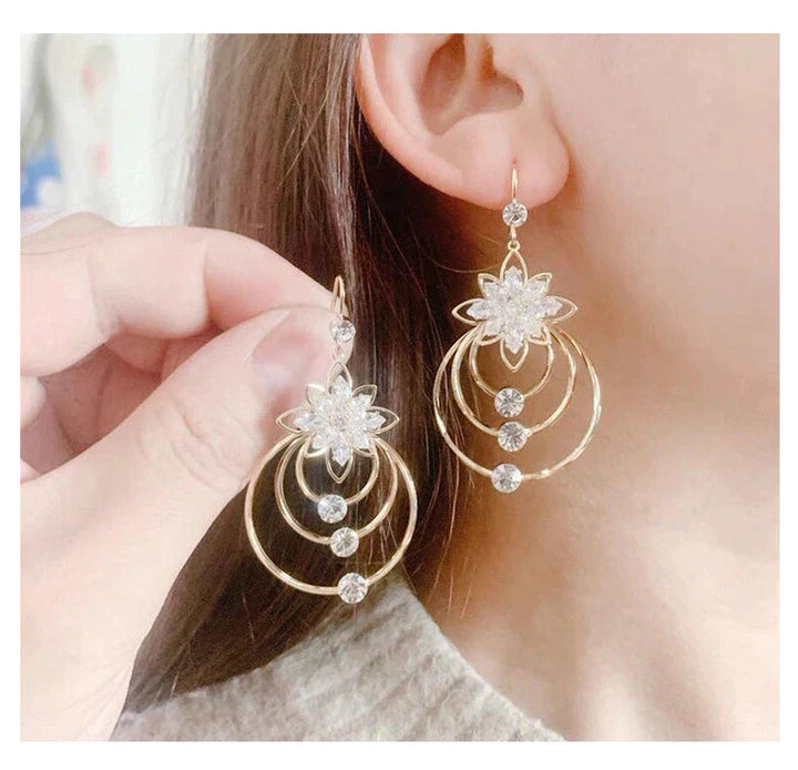 Golden Hoop Earrings | Luxurious Jewellery-Nora Luxe