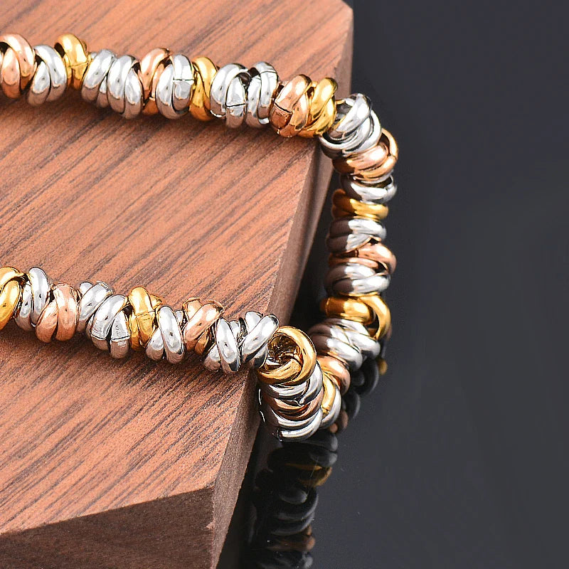 Golden Pearl Bracelet | Elegant Chain Jewellery-GOLD-Nora Luxe