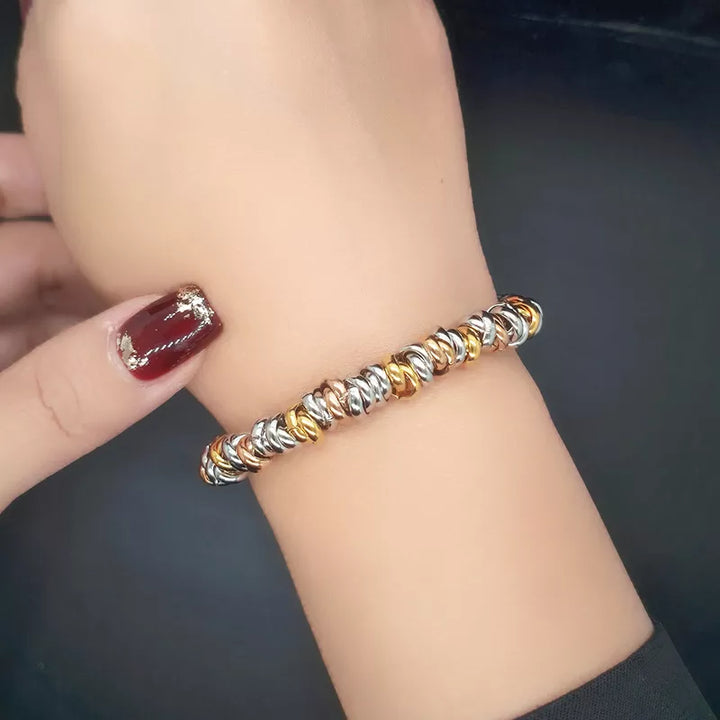Golden Pearl Bracelet | Elegant Chain Jewellery-GOLD-Nora Luxe
