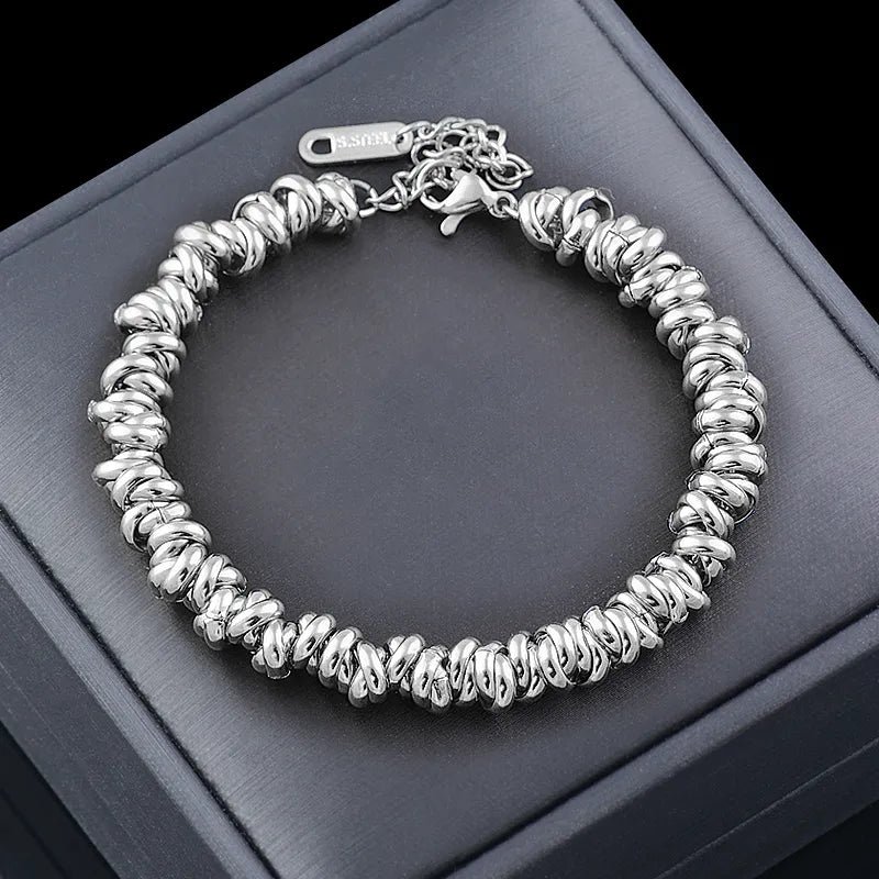 Golden Pearl Bracelet | Elegant Chain Jewellery-SILBER-Nora Luxe