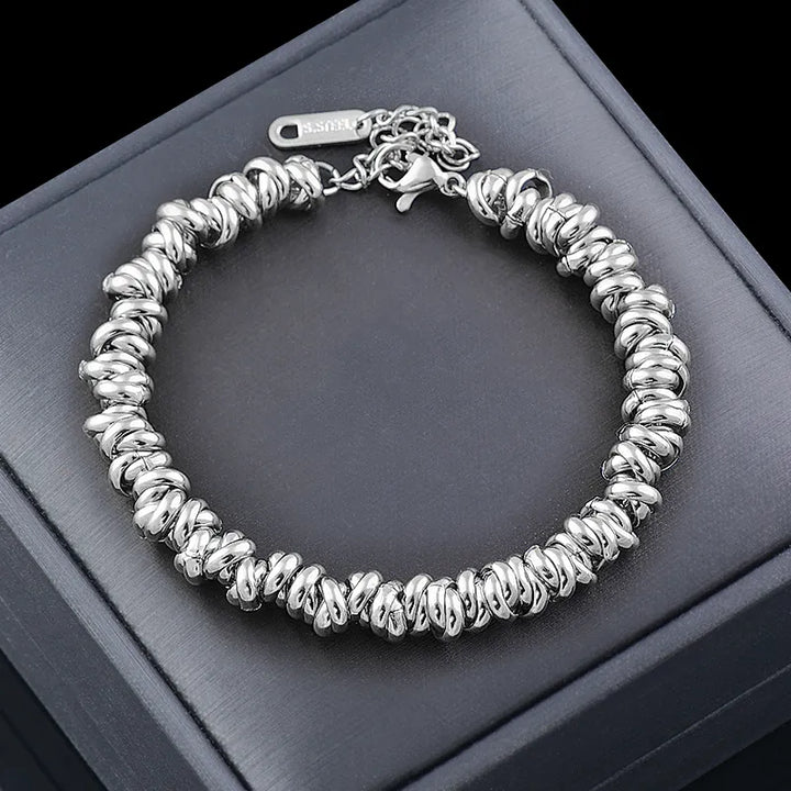 Golden Pearl Bracelet | Elegant Chain Jewellery-SILBER-Nora Luxe