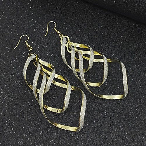 Golden Spiral Earrings | Unique Statement Jewellery-Nora Luxe