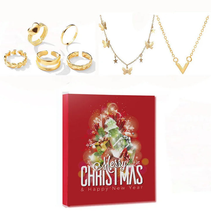 Gold/Silver Jewelry Advent Calendar - Livia-Box A-Nora Luxe