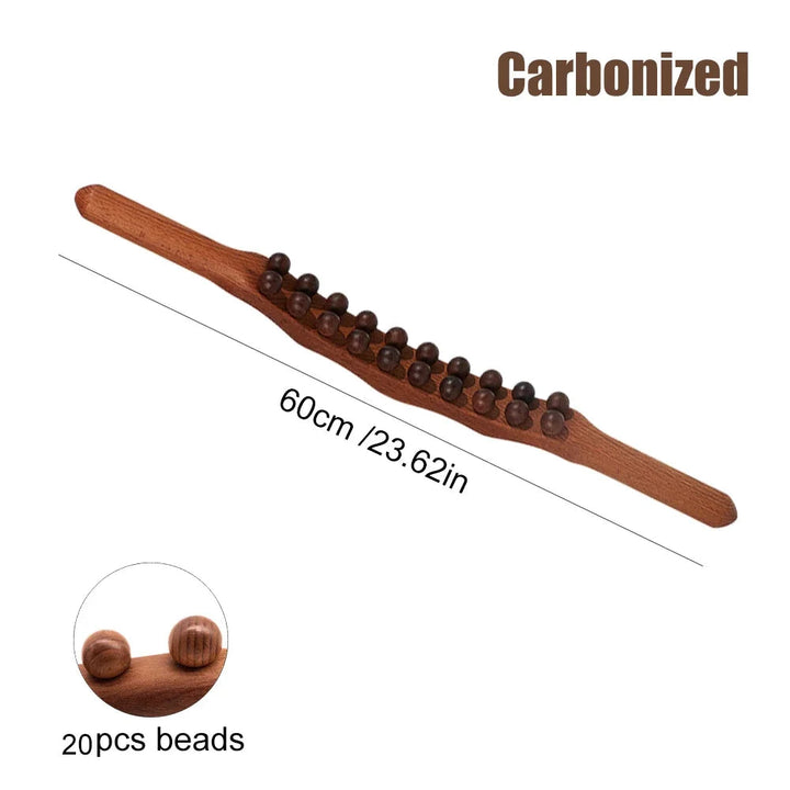 Gua Sha Therapy Stick - TheraWood-Dark Wood-Nora Luxe