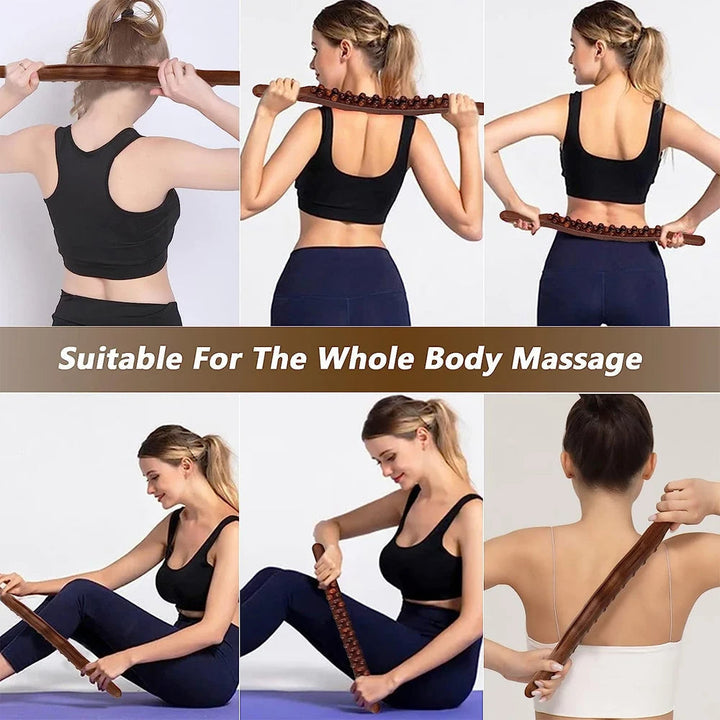 Gua Sha Therapy Stick - TheraWood-Light Wood-Nora Luxe