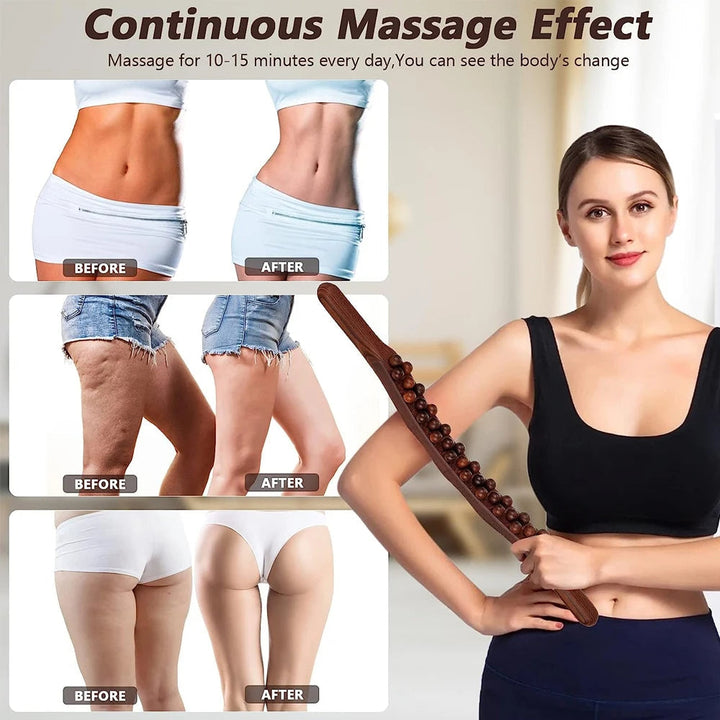 Gua Sha Therapy Stick - TheraWood-Light Wood-Nora Luxe