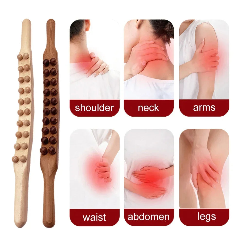 Gua Sha Therapy Stick - TheraWood-Light Wood-Nora Luxe