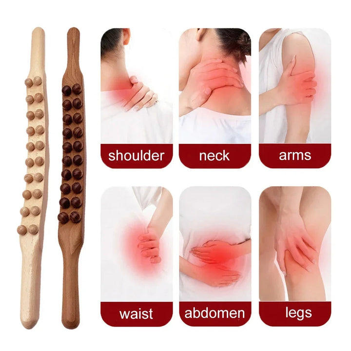 Gua Sha Therapy Stick - TheraWood-Light Wood-Nora Luxe