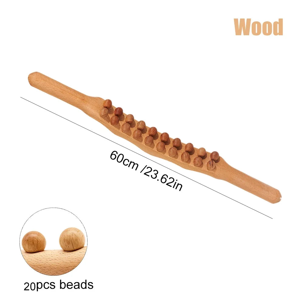 Gua Sha Therapy Stick - TheraWood-Light Wood-Nora Luxe