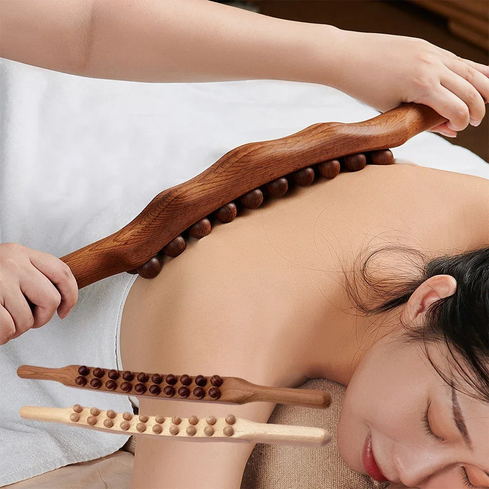 Gua Sha Therapy Stick - TheraWood-Light Wood-Nora Luxe