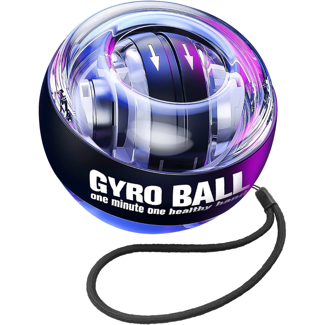 Gyroscopic Wrist Strengthener Ball - Auto Start Forearm Trainer-Blue-Nora Luxe