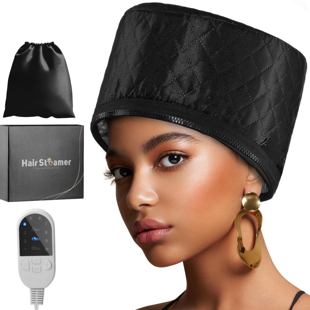 Hair Steamer for Deep Conditioning-Black-Nora Luxe