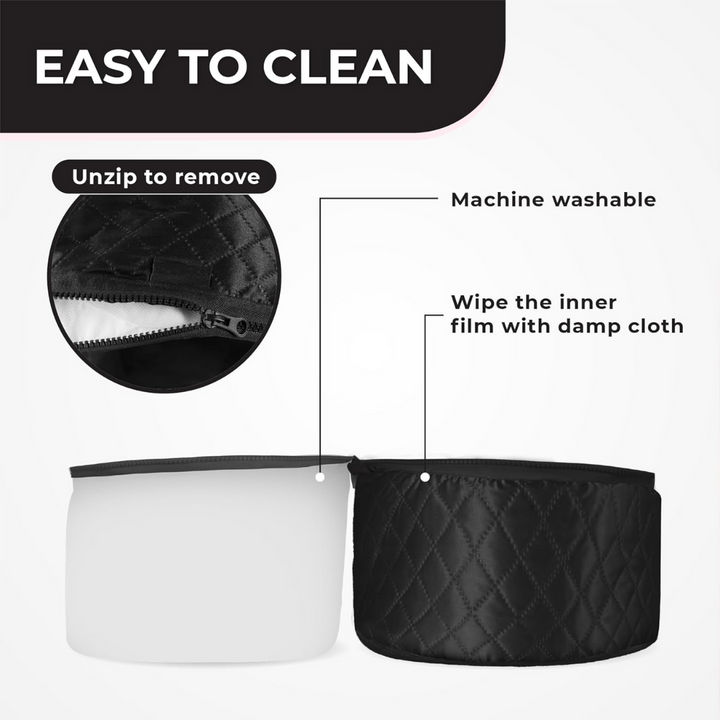 Hair Steamer for Deep Conditioning-Black-Nora Luxe