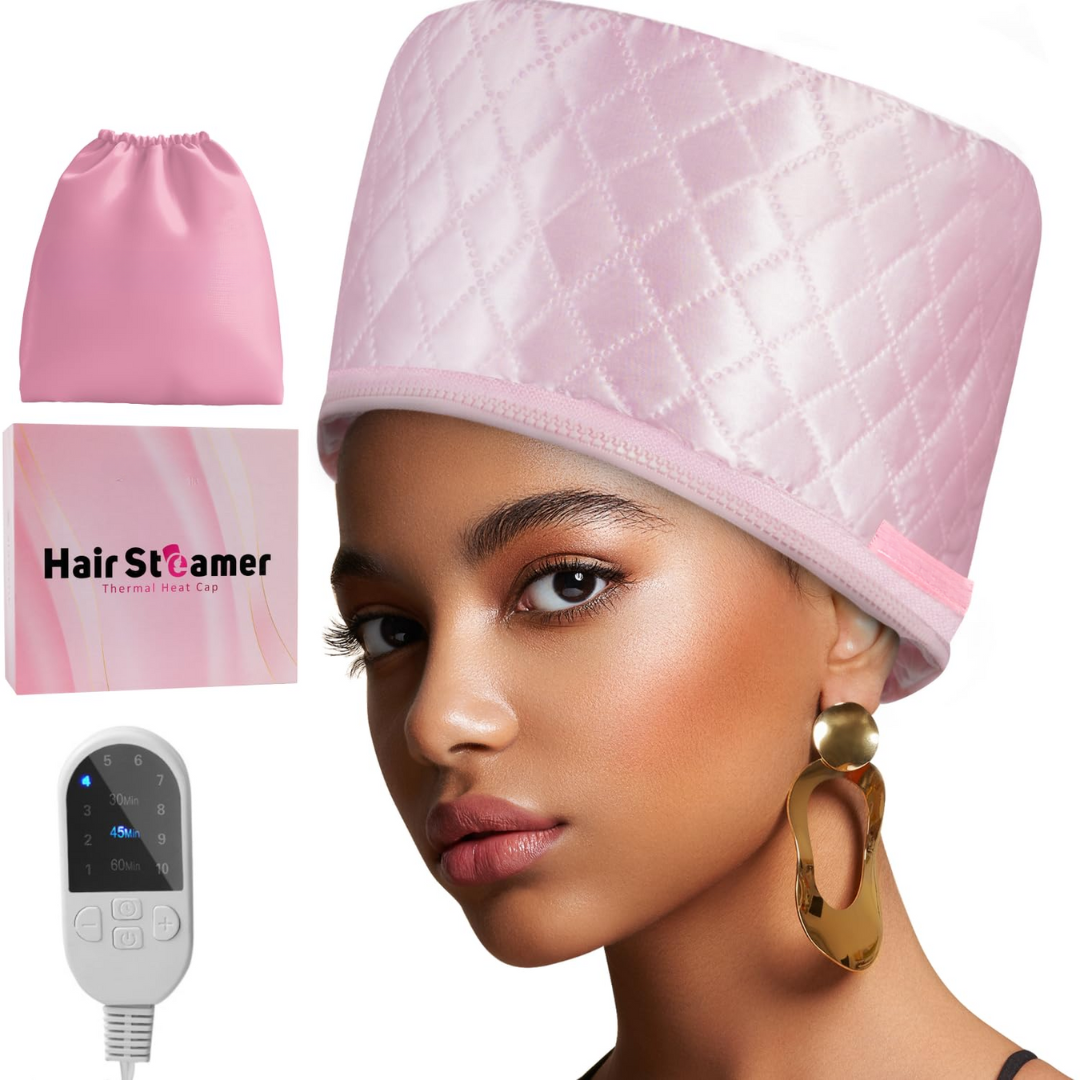Hair Steamer for Deep Conditioning-Pink-Nora Luxe