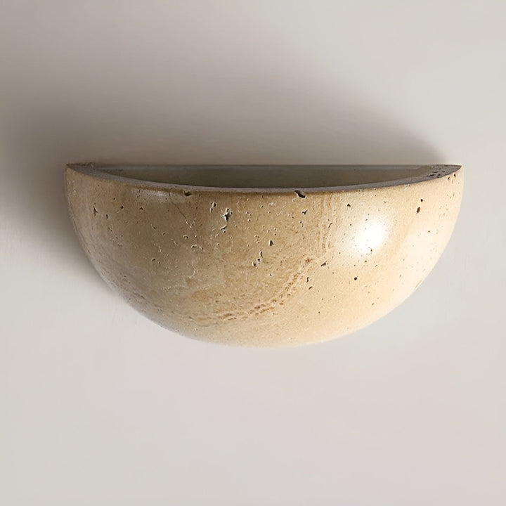 Half-Round LED Wabi-Sabi Wall Lamp - ZenGlow-Nora Luxe