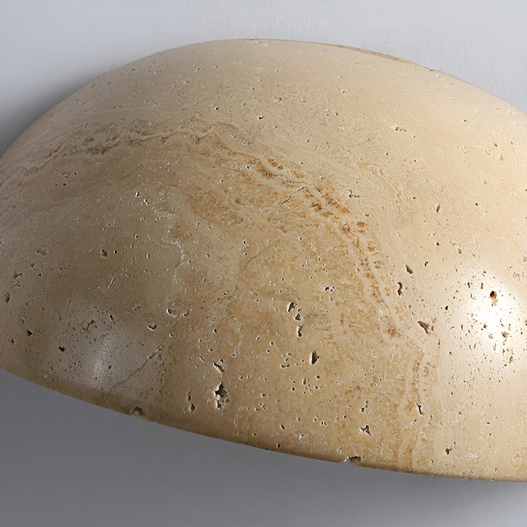 Half-Round LED Wabi-Sabi Wall Lamp - ZenGlow-Nora Luxe
