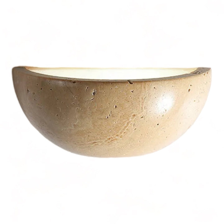 Half-Round LED Wabi-Sabi Wall Lamp - ZenGlow-Nora Luxe
