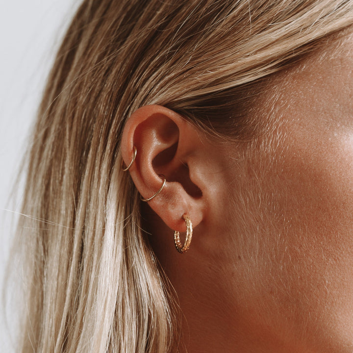 Hammered Earrings - Livia-Nora Luxe