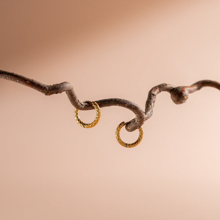 Hammered Earrings - Livia-Nora Luxe