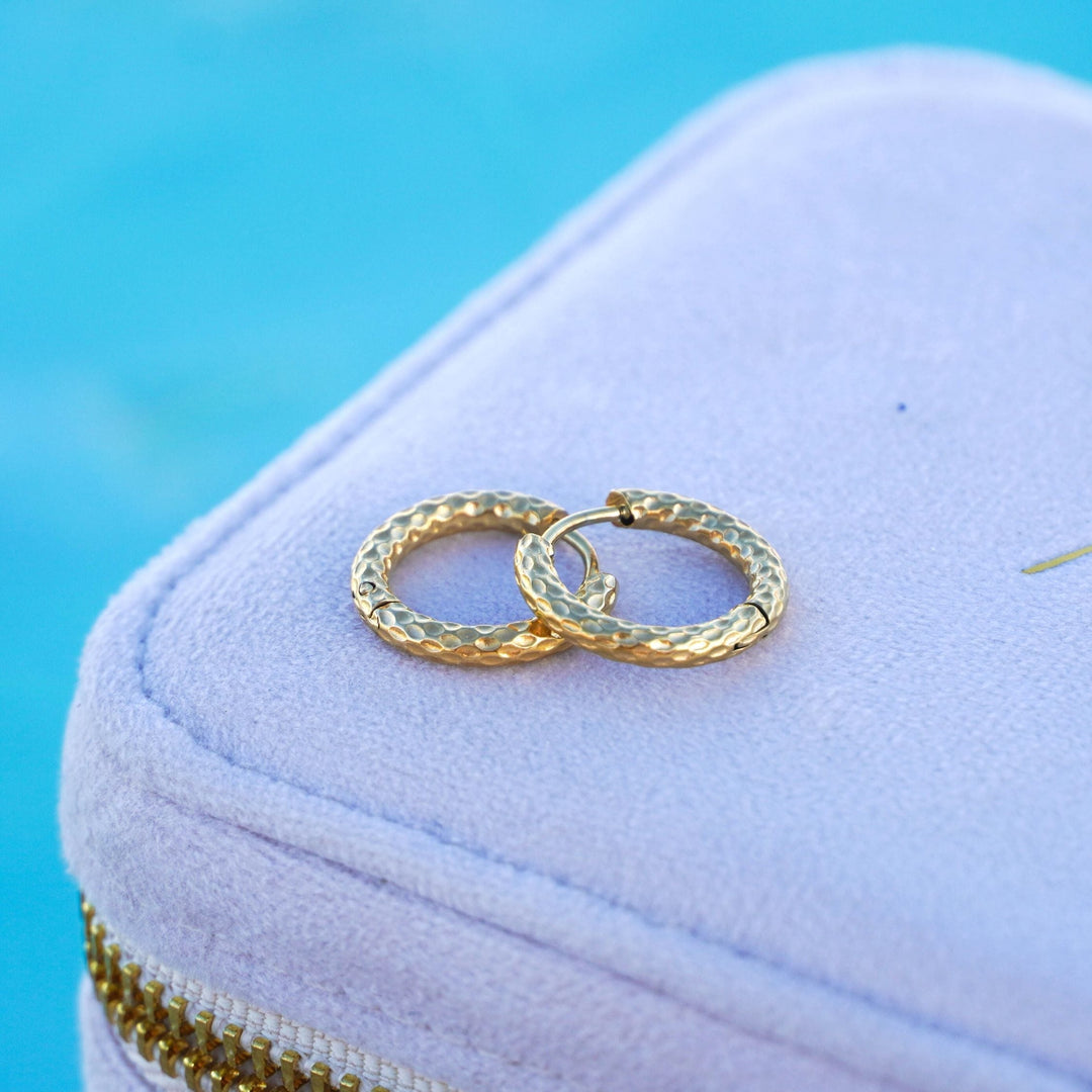 Hammered Earrings - Livia-Nora Luxe