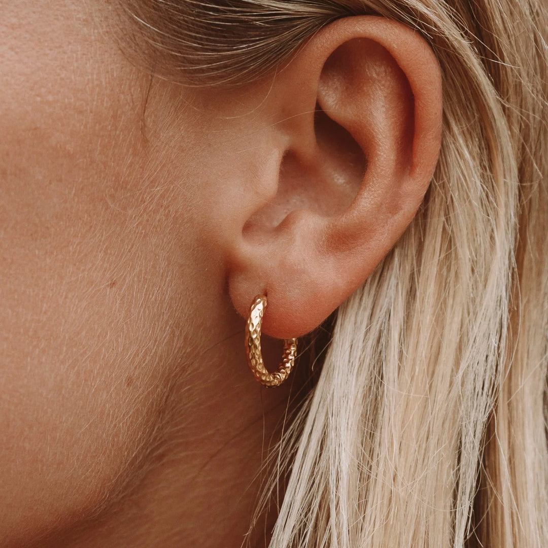 Hammered Earrings - Livia-Nora Luxe