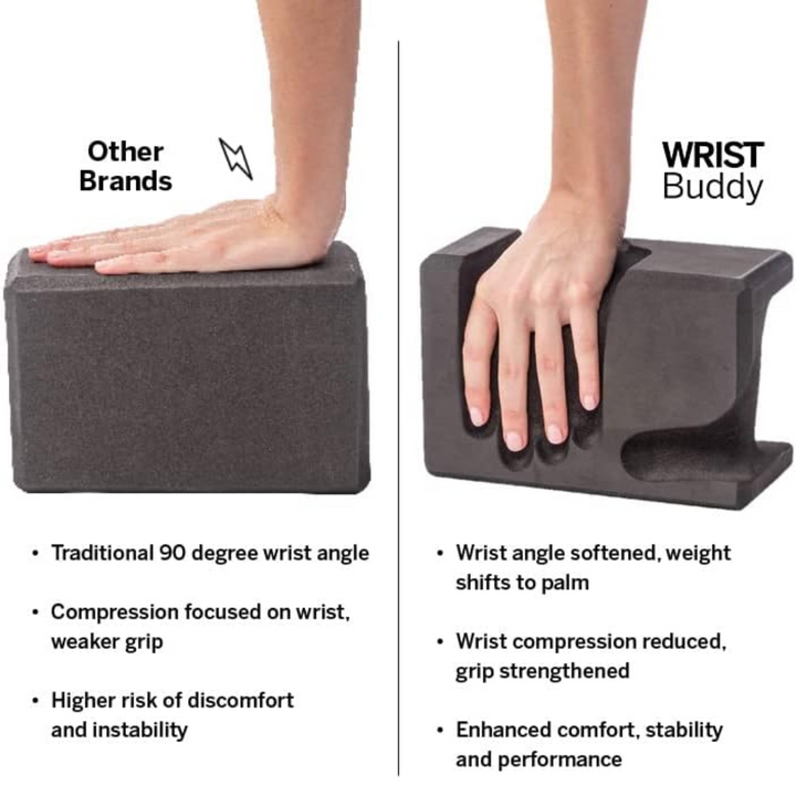 Hand-shaped Yoga Blocks 2-Pack-Black-Nora Luxe