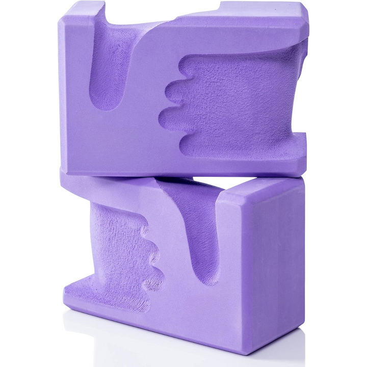 Hand-shaped Yoga Blocks 2-Pack-Lavender-Nora Luxe