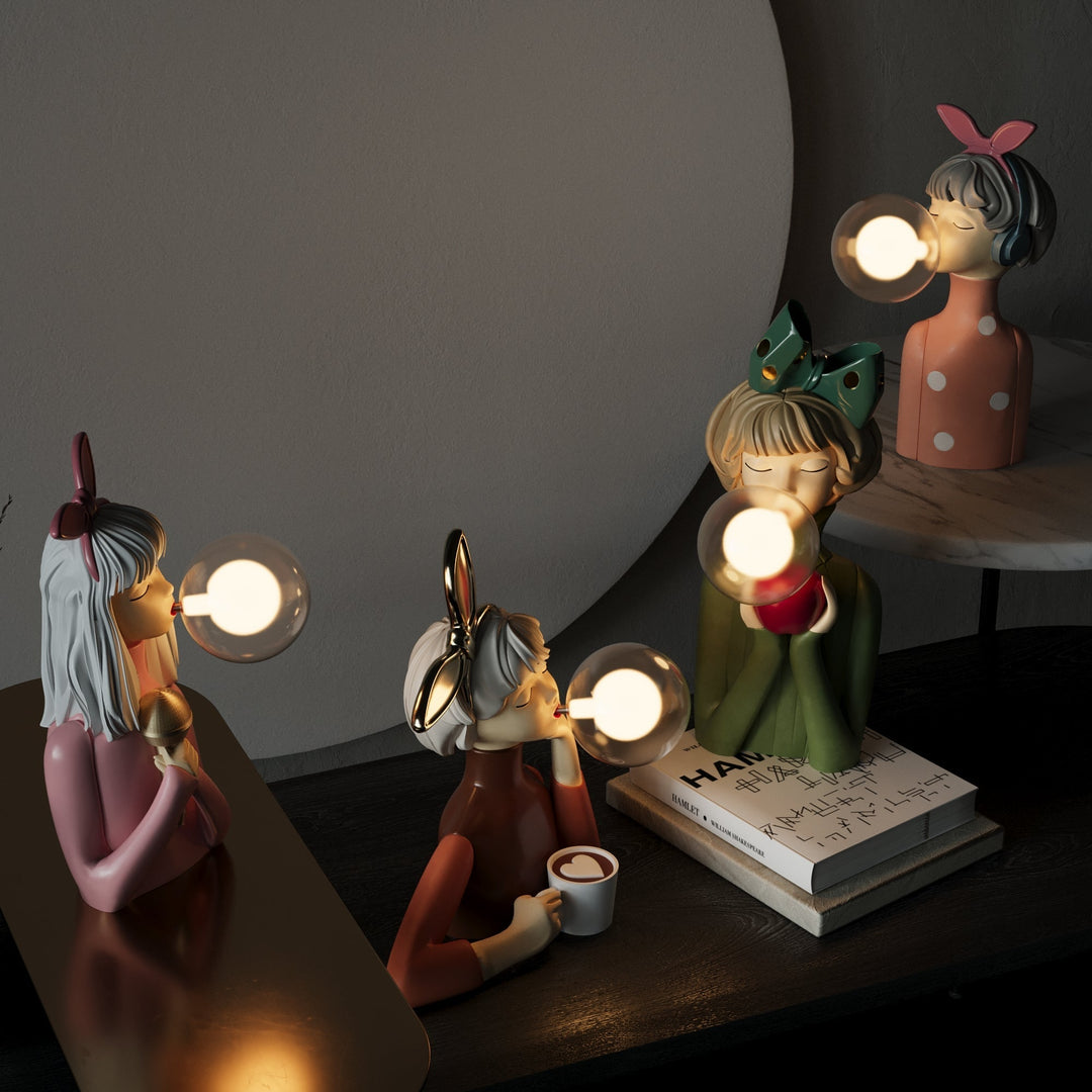 Handmade Table Lamp - CraftGlow-Lily-Nora Luxe