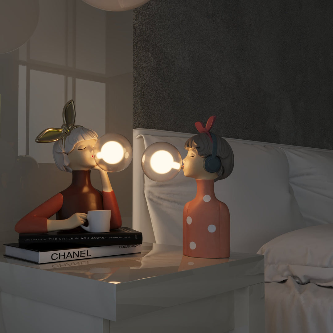 Handmade Table Lamp - CraftGlow-Lily-Nora Luxe