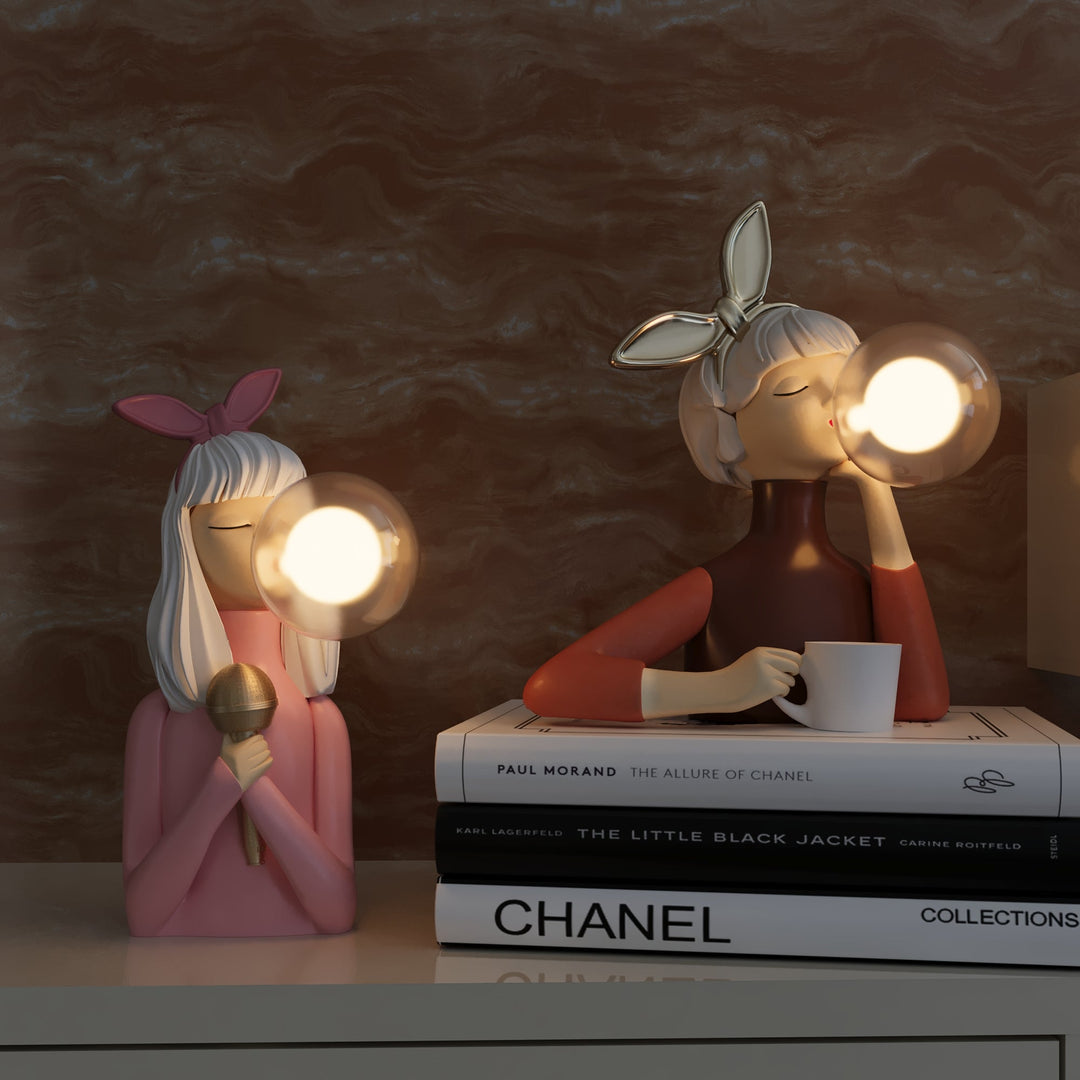 Handmade Table Lamp - CraftGlow-Lily-Nora Luxe