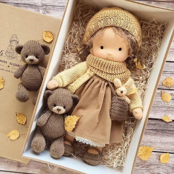 Handmade Waldorf Cuddle Doll - Poppi-G-Nora Luxe