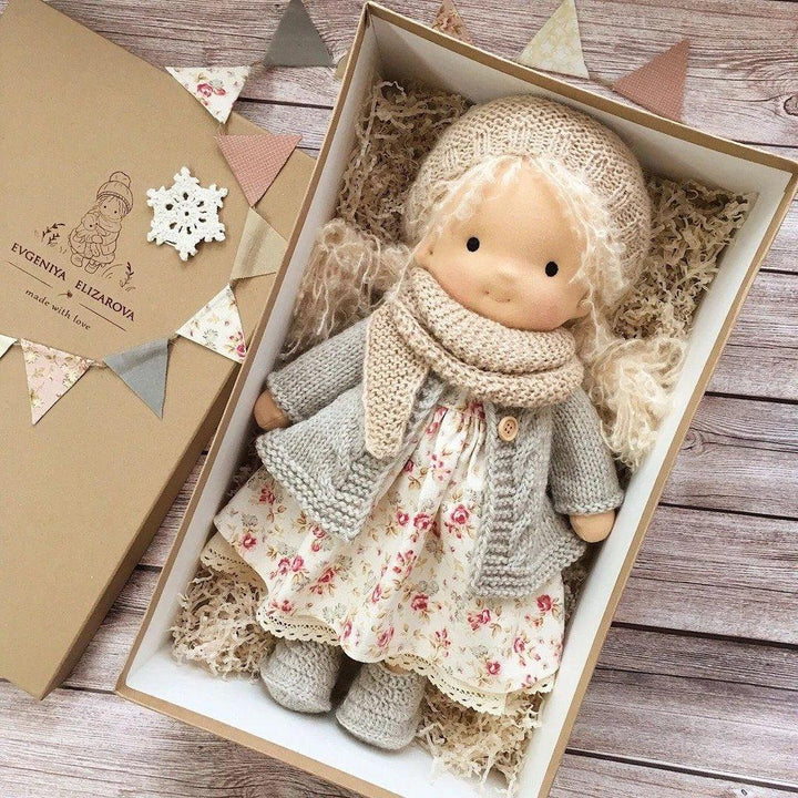 Handmade Waldorf Cuddle Doll - Poppi-I-Nora Luxe