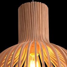 Handmade Wooden Pendant Lamp - RustikAura-Classic wood-9.06 inches-Nora Luxe