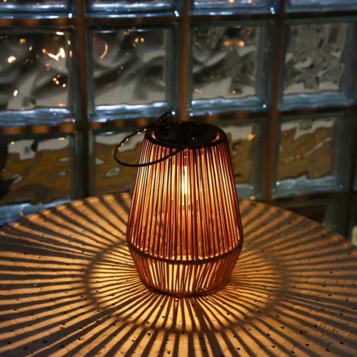 Handwoven Waterproof Solar Garden Lamp - SunWeave-Nora Luxe