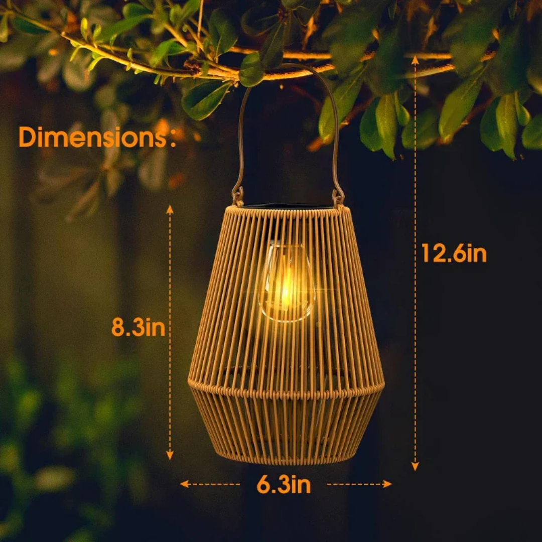 Handwoven Waterproof Solar Garden Lamp - SunWeave-Nora Luxe