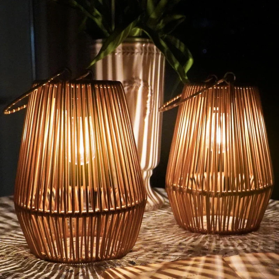 Handwoven Waterproof Solar Garden Lamp - SunWeave-Nora Luxe