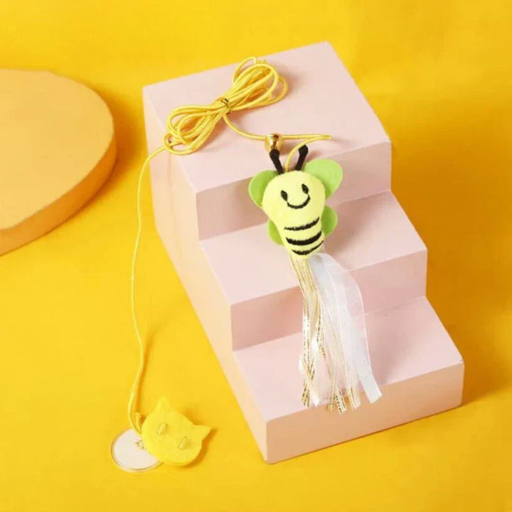 Hanging Cat Toy - PlayfulPounce-Bee-Nora Luxe