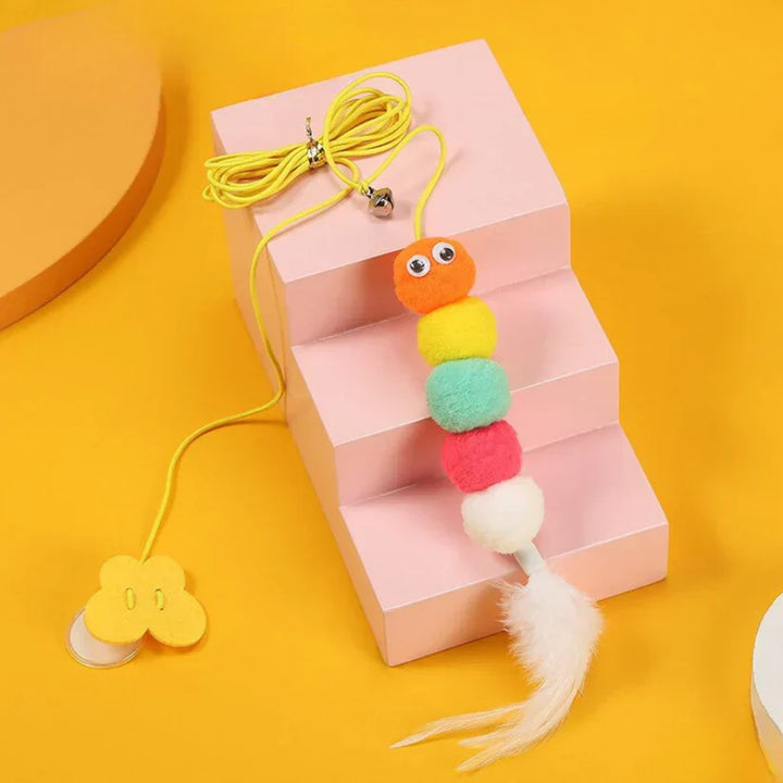 Hanging Cat Toy - PlayfulPounce-Caterpillar-Nora Luxe