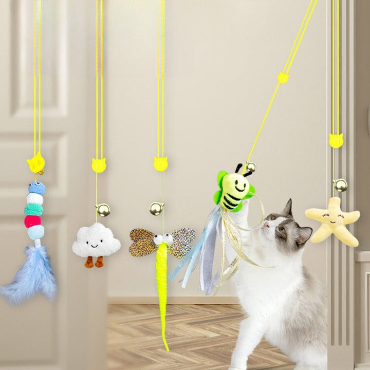 Hanging Cat Toy - PlayfulPounce-Caterpillar-Nora Luxe