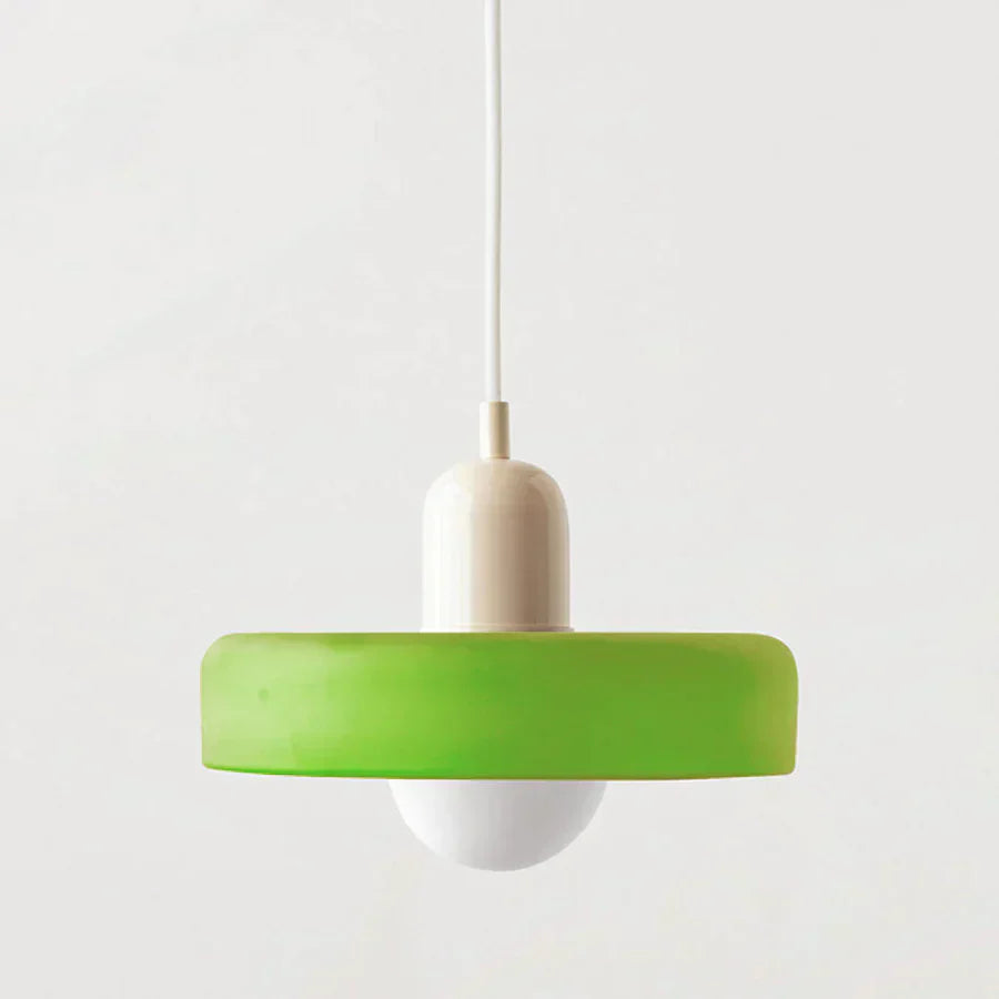 Hanging Ceiling Lamp - NordicLuxe-Green-Beige-9.84" x 7.09"-Nora Luxe