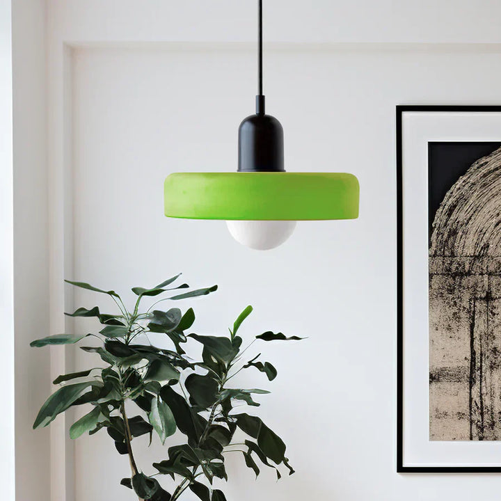 Hanging Ceiling Lamp - NordicLuxe-Green-Black-9.84" x 7.09"-Nora Luxe