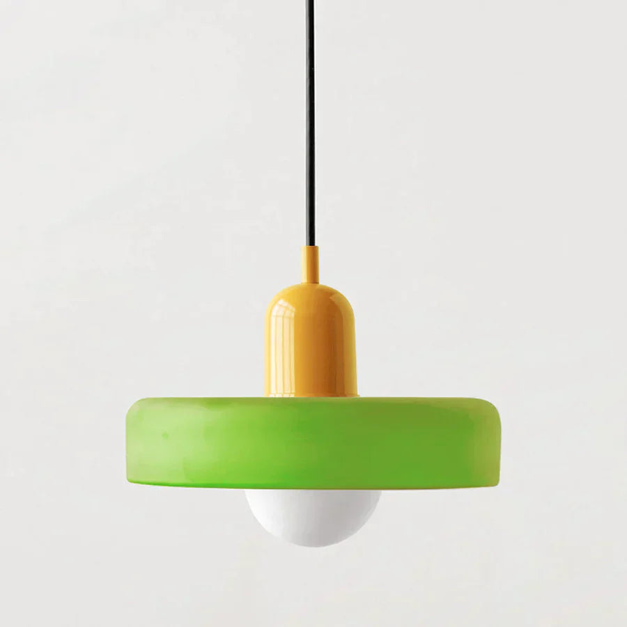 Hanging Ceiling Lamp - NordicLuxe-White-Red-9.84" x 7.09"-Nora Luxe
