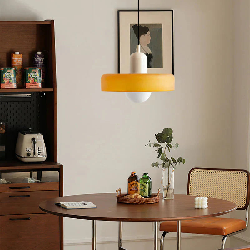 Hanging Ceiling Lamp - NordicLuxe-White-Red-9.84" x 7.09"-Nora Luxe