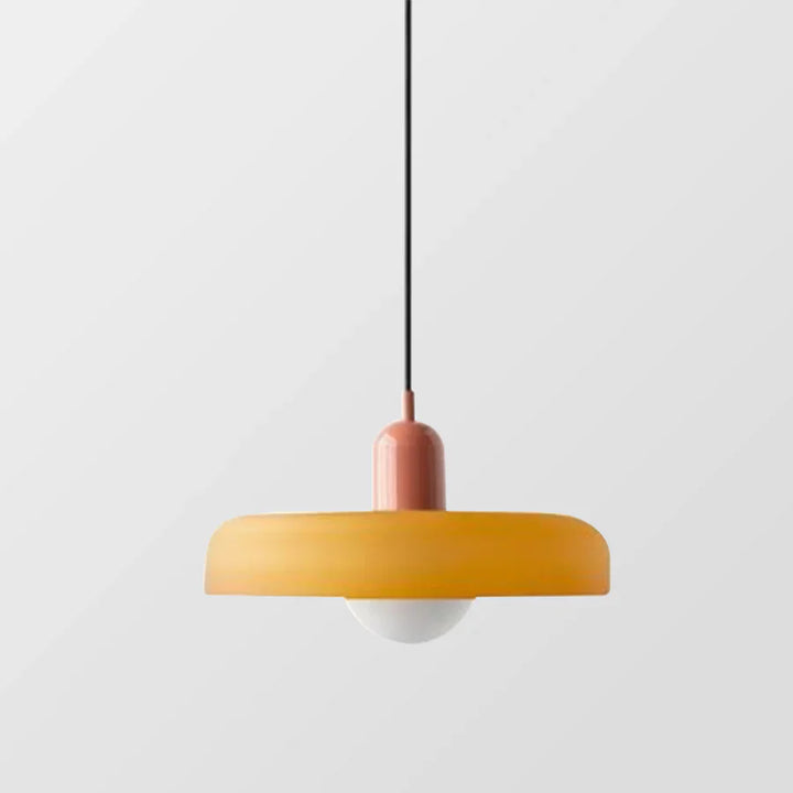 Hanging Ceiling Lamp - NordicLuxe-White-Red-9.84" x 7.09"-Nora Luxe