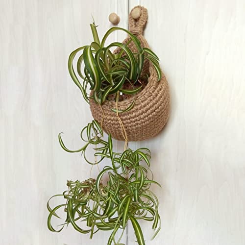 Hanging Cotton Yarn Wall Baskets – Nara-S: 18X17cm-The Livary