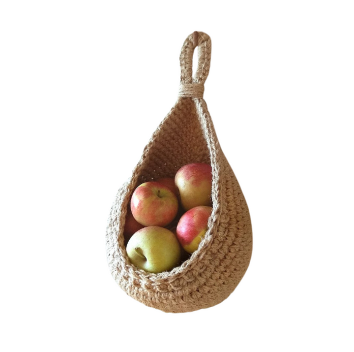 Hanging Cotton Yarn Wall Baskets – Nara-S: 18X17cm-The Livary