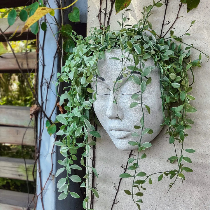 Hanging Pot with Harsh Human Face - FaceVibe-A-Nora Luxe