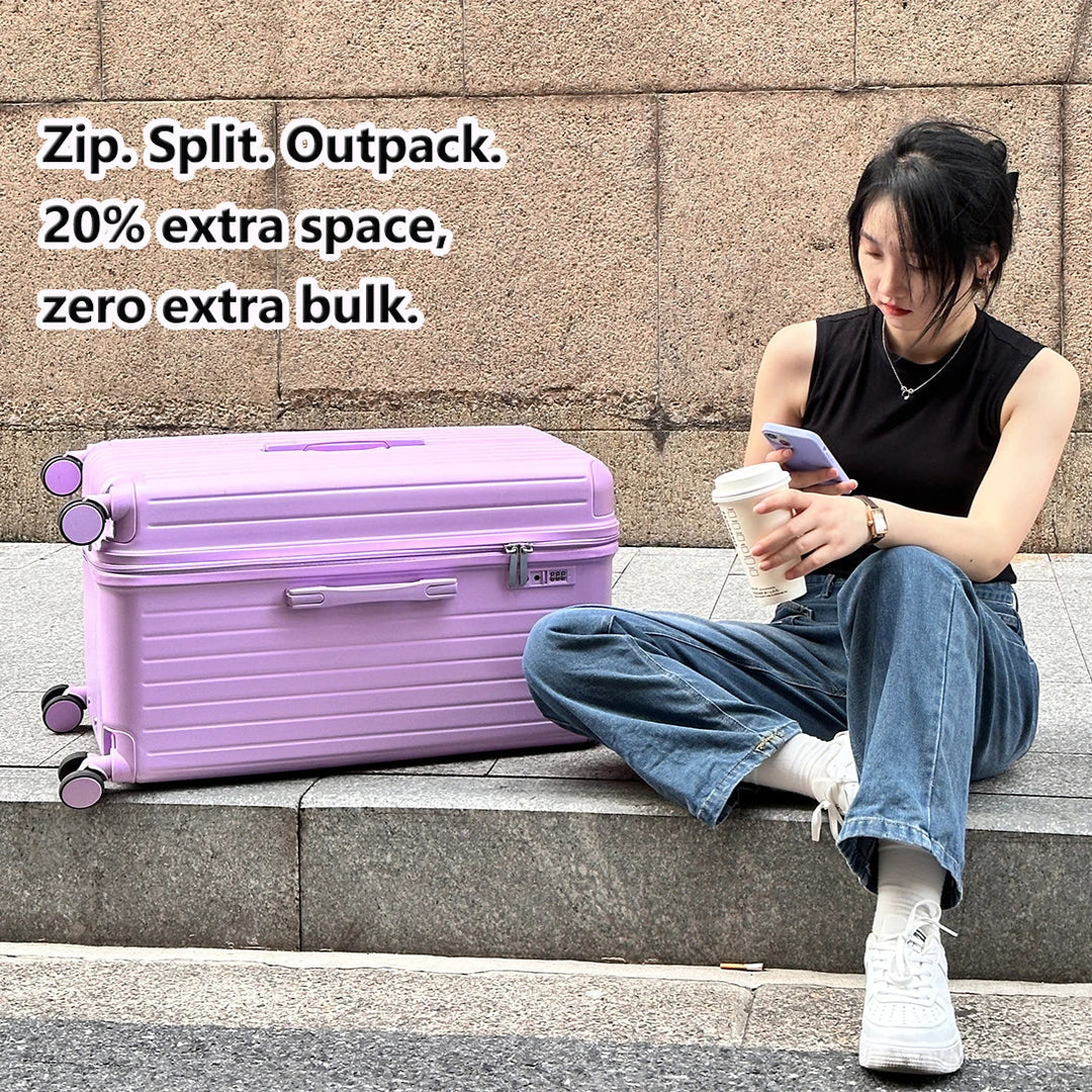 Hard shell suitcase – Milano Voyager-White-S (39 L)-Nora Luxe