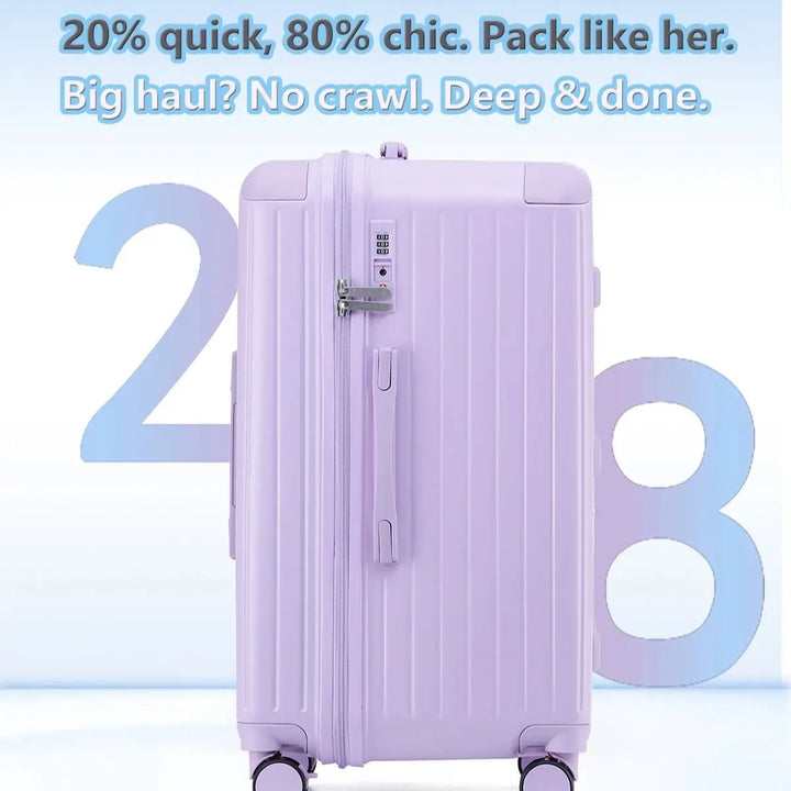 Hard shell suitcase – Milano Voyager-White-S (39 L)-Nora Luxe