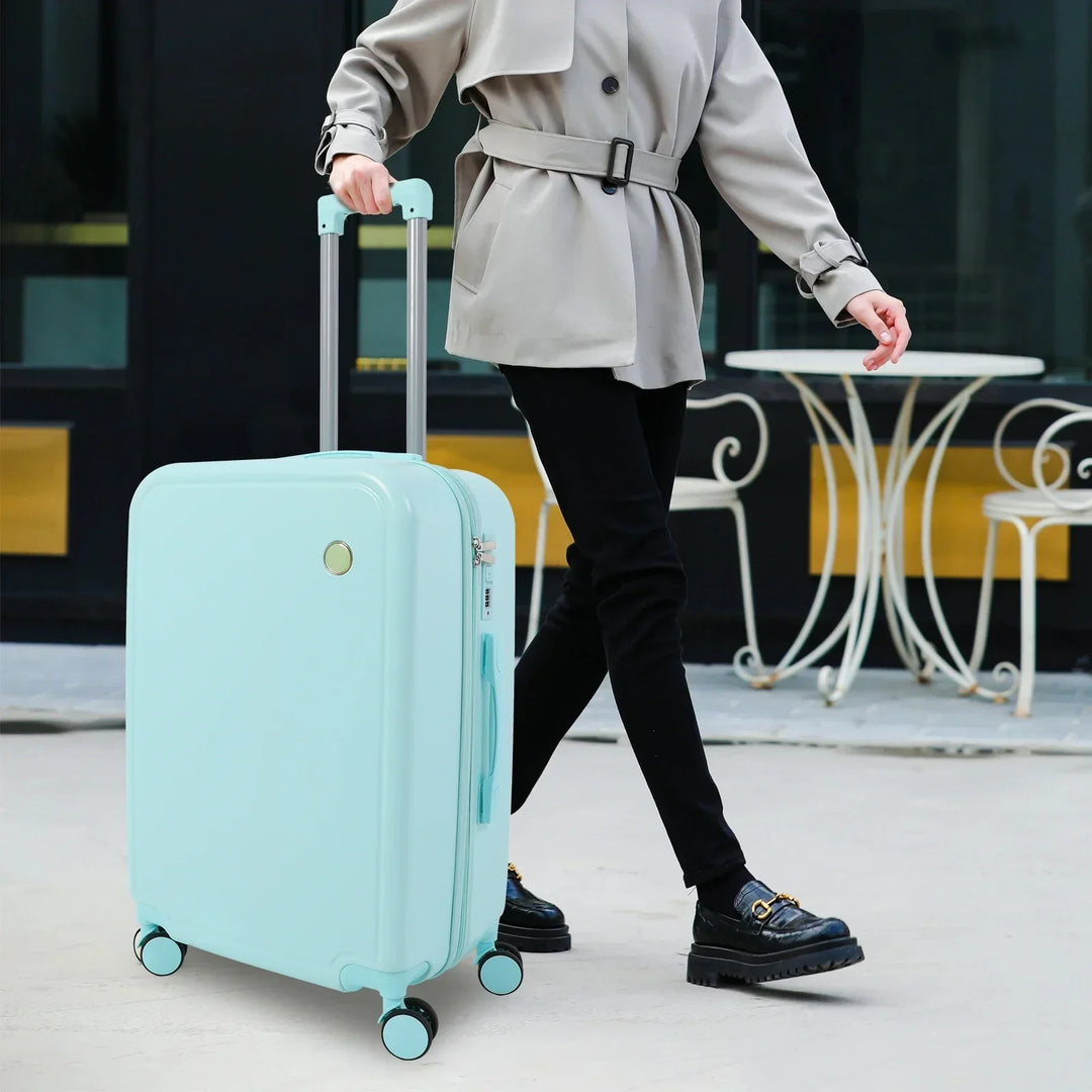 Hard shell suitcase set – Vienna Duo-Green-Nora Luxe